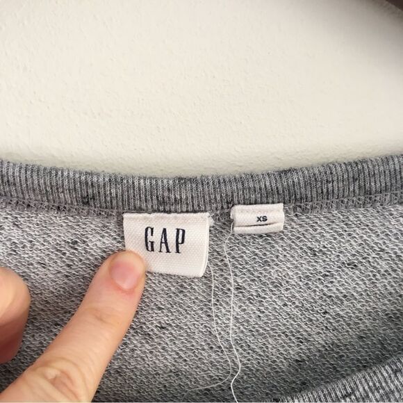 GAP heather gray high low sweatshirt | Size XS - Picture 3 of 7